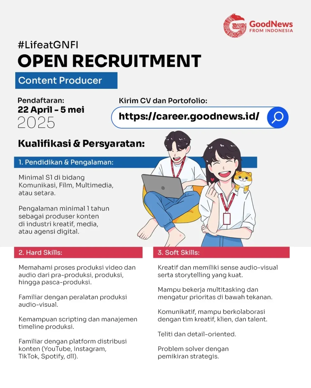 Peluang Karir Good News From Indonesia (April 2025)