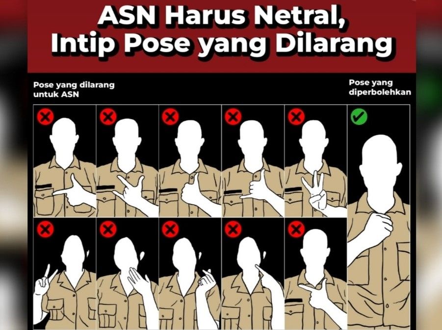 Unjuk Pose ASN di Media Sosial untuk Menjaga Netralitas