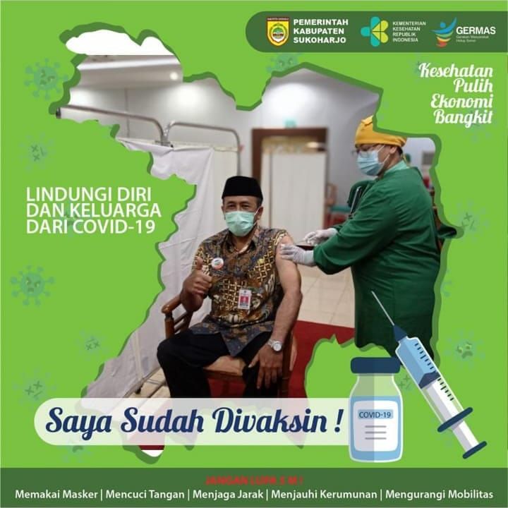 VAKSIN TAHAP 1 DINAS KOMUNIKASIDAN INFORMATIKA KABUPATEN SUKOHARJO