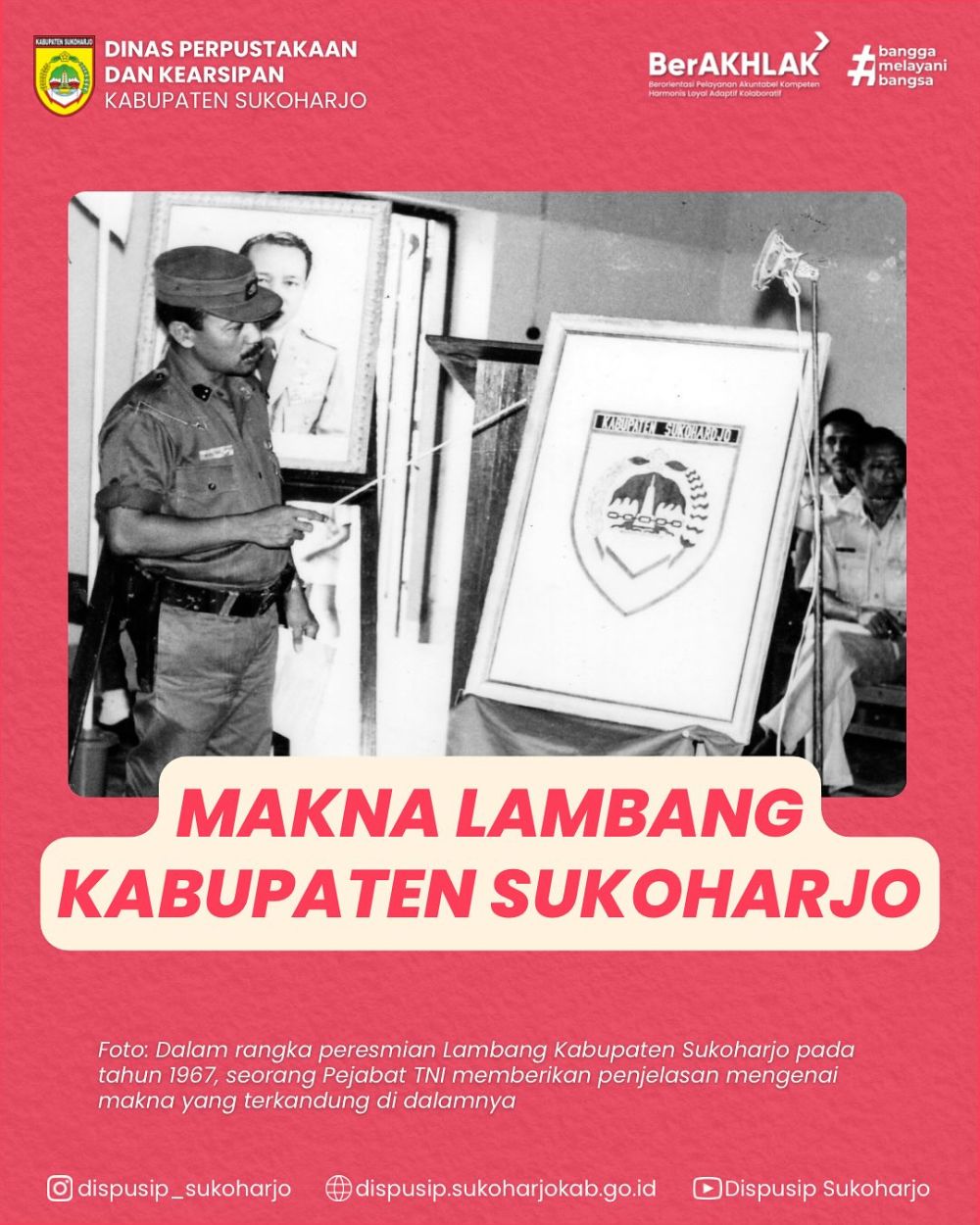 Dispusip Sukoharjo Jelaskan Makna Filosofis Lambang Kabupaten Sukoharjo