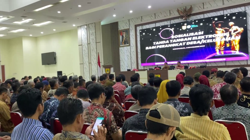 Sosialisasi Tanda Tangan Elektronik Bagi Perangkat Desa / Kelurahan