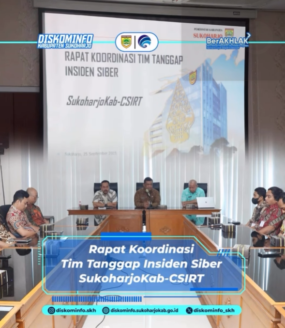 Perkuat Keamanan Data, Diskominfo Sukoharjo Gelar Rapat Koordinasi Tim CSIRT