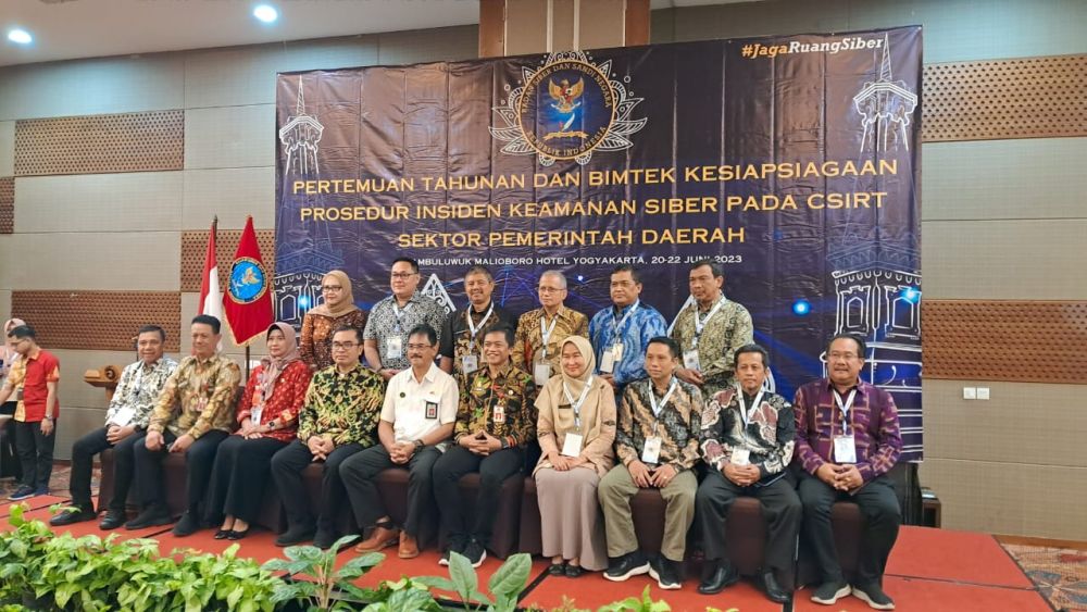 Pertemuan Tahunan dan Bimbingan Teknis Kesiapsiagaan Prosedur Insiden Keamanan Siber pada CSIRT Sektor Pemerintah Daerah Tahun 2023