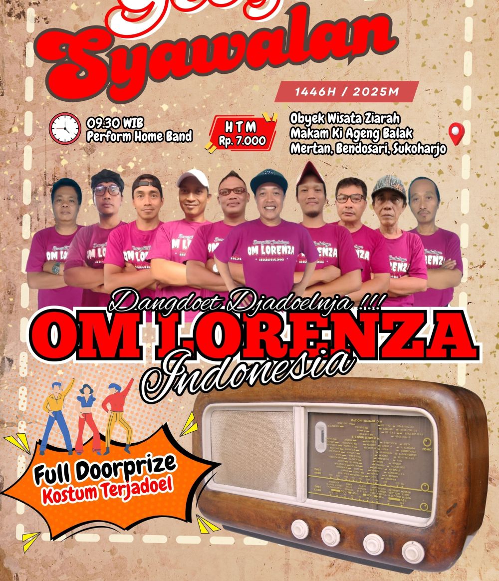 Gebyar Syawalan OM Lorenza, Nostalgia Dangdut Jadul di Makam Ki Ageng Balak