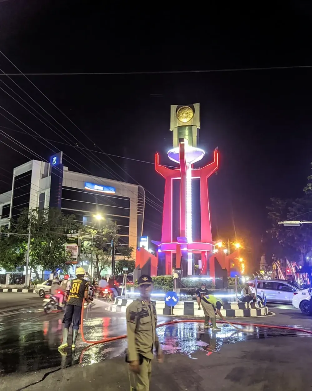 Tumpahan Solar di Proliman Sukoharjo, Kecelakaan Beruntun di Jombor-Simpang Lima Sukoharjo Ditangani